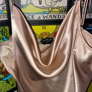 BeBe satin slip dress✨